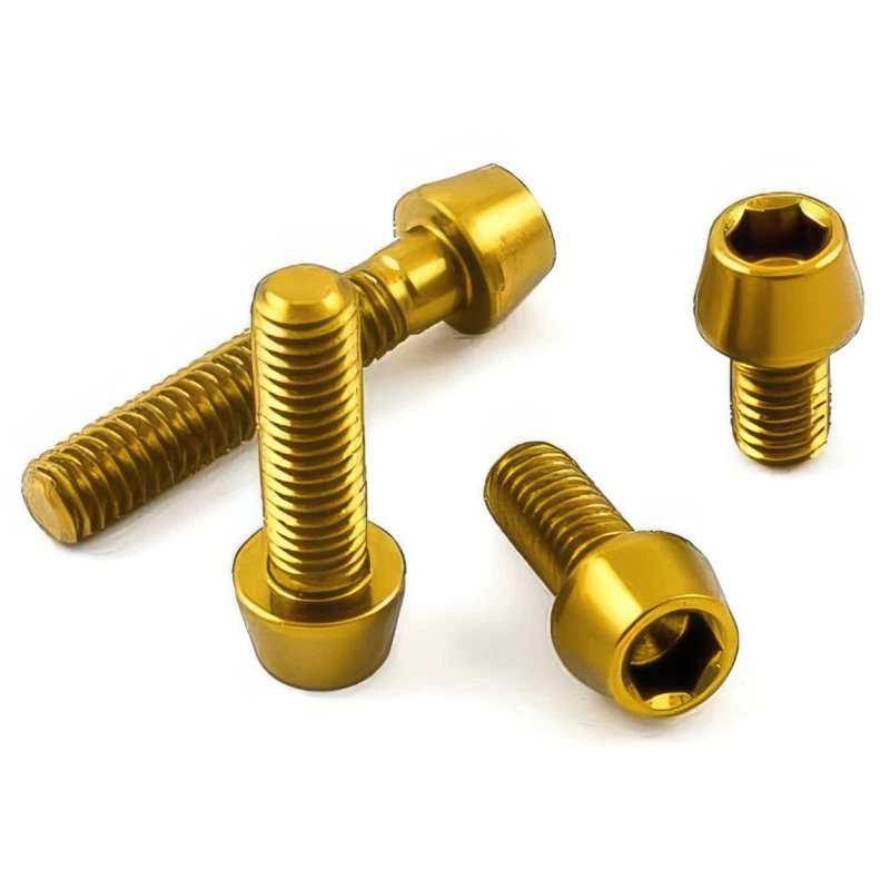 Aluminium - Schrauben - Innensechskant konischer Kopf - Gold Aluminium - Schrauben - Innensechskant Konischer Kopf - Gold -Tuning Bikes Verkaufe aluminium schrauben innensechskant konischer kopf gold