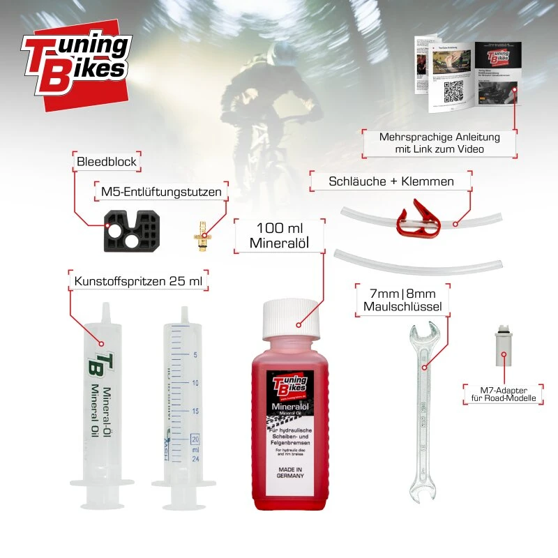 Entlüftungsset / Entlüftungskit für Shimano Scheibenbremsen - inkl. Mineralöl Entlüftungsset / Entlüftungskit Für Shimano Scheibenbremsen - Inkl. Mineralöl -Tuning Bikes Verkaufe entlueftungsset shimano scheibenbremsen2