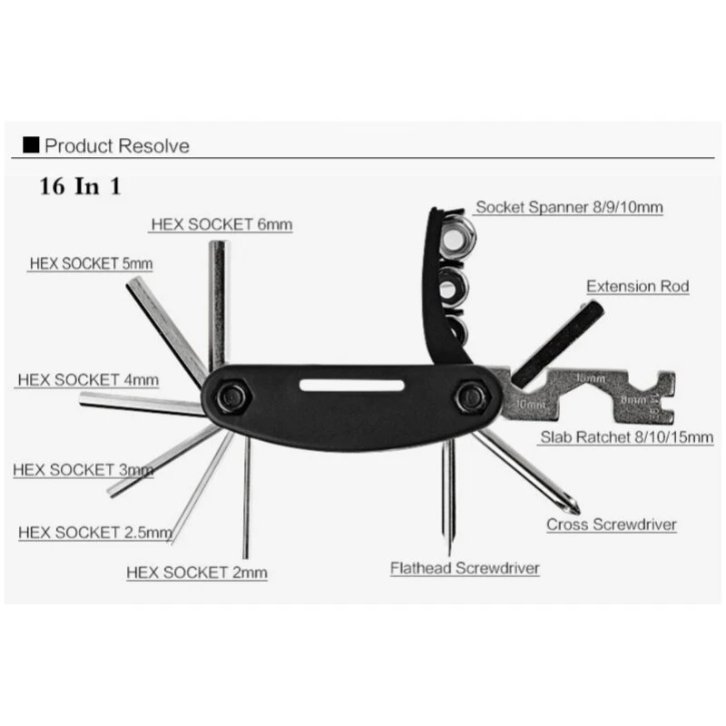 RockBros Multitool - 17 Funktionen RockBros Multitool - 17 Funktionen -Tuning Bikes Verkaufe rockbros multitool 17 funktionen2