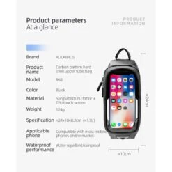 RockBros Oberrohrtasche Für Handy - 1,7 L 5 RockBros Oberrohrtasche Für Handy - 1,7 L -Tuning Bikes Verkaufe rockbros oberrohrtasche fuer handy 17 l6
