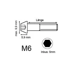 Titan Schrauben - Innensechskant Konischer Kopf - Gold Nitriert -Tuning Bikes Verkaufe titan schrauben innensechskant konischer kopf gold nitriert2