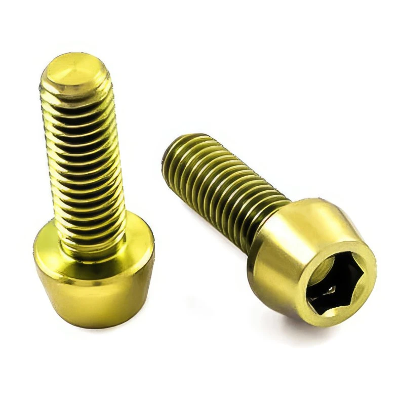Titan Schrauben - Innensechskant konischer Kopf - Gold Titan Schrauben - Innensechskant Konischer Kopf - Gold -Tuning Bikes Verkaufe titan schrauben innensechskant konischer kopf gold