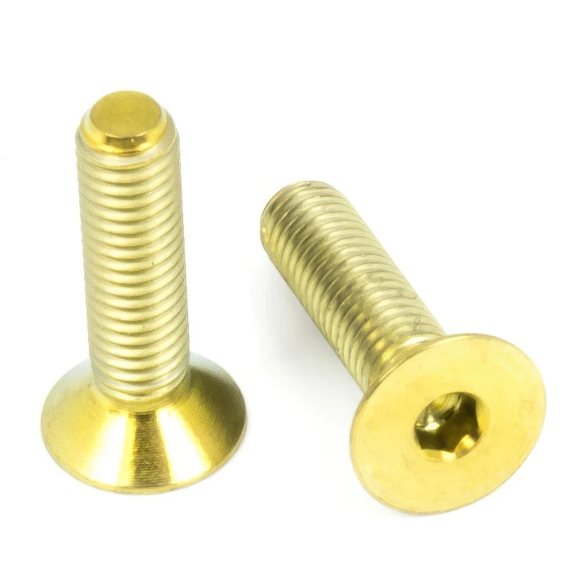 Titan Schrauben - Innensechskant Senkkopf - Gold nitriert Titan Schrauben - Innensechskant Senkkopf - Gold Nitriert -Tuning Bikes Verkaufe titan schrauben innensechskant senkkopf gold nitriert
