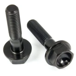 Titan Schrauben - Sechskant Mit Bund - DIN6921 - Schwarz